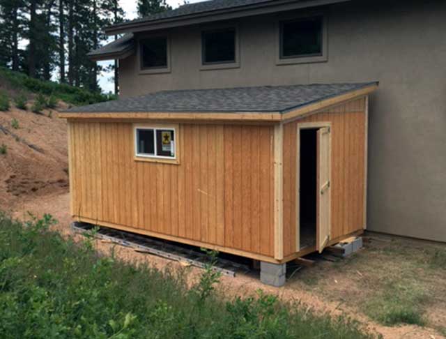 Lean To Single Sloped Style Shed Photos