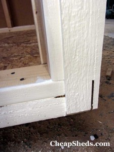 Caulk: Paint in the door jambs too. If you have a gap like this simply 